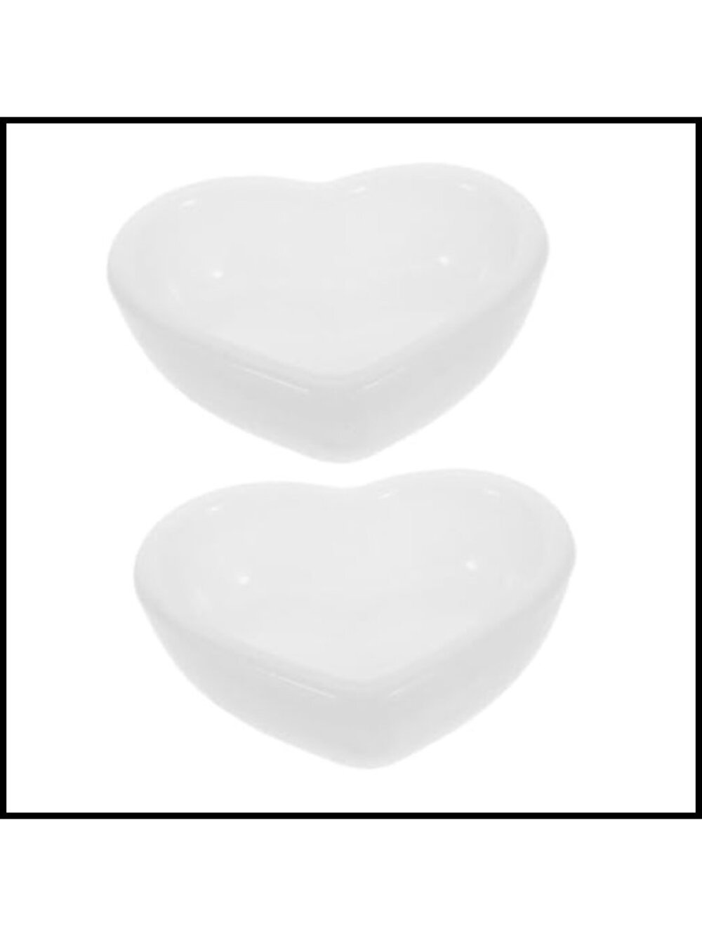 Silicone Heart Resin Mold 2pc for Jewelry Tray Dish DIY Craft Casting